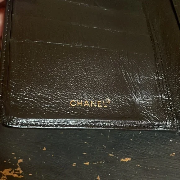 Chanel Black Caviar Leather Wallet Cash, Credit Card, Zip Coin Compartments - Picture 6 of 9